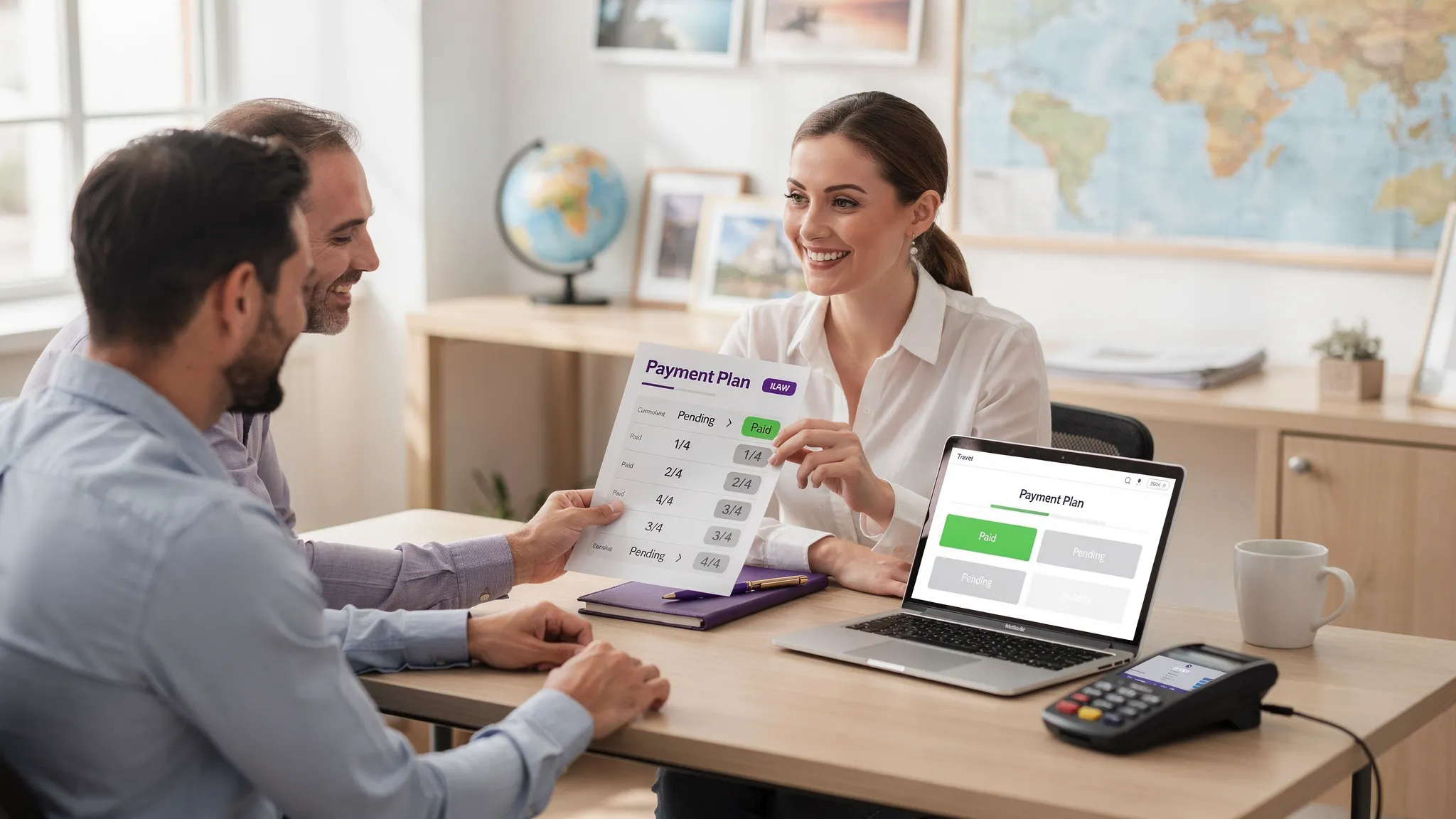 Agence de voyage: paiement en plusieurs fois sans frais?