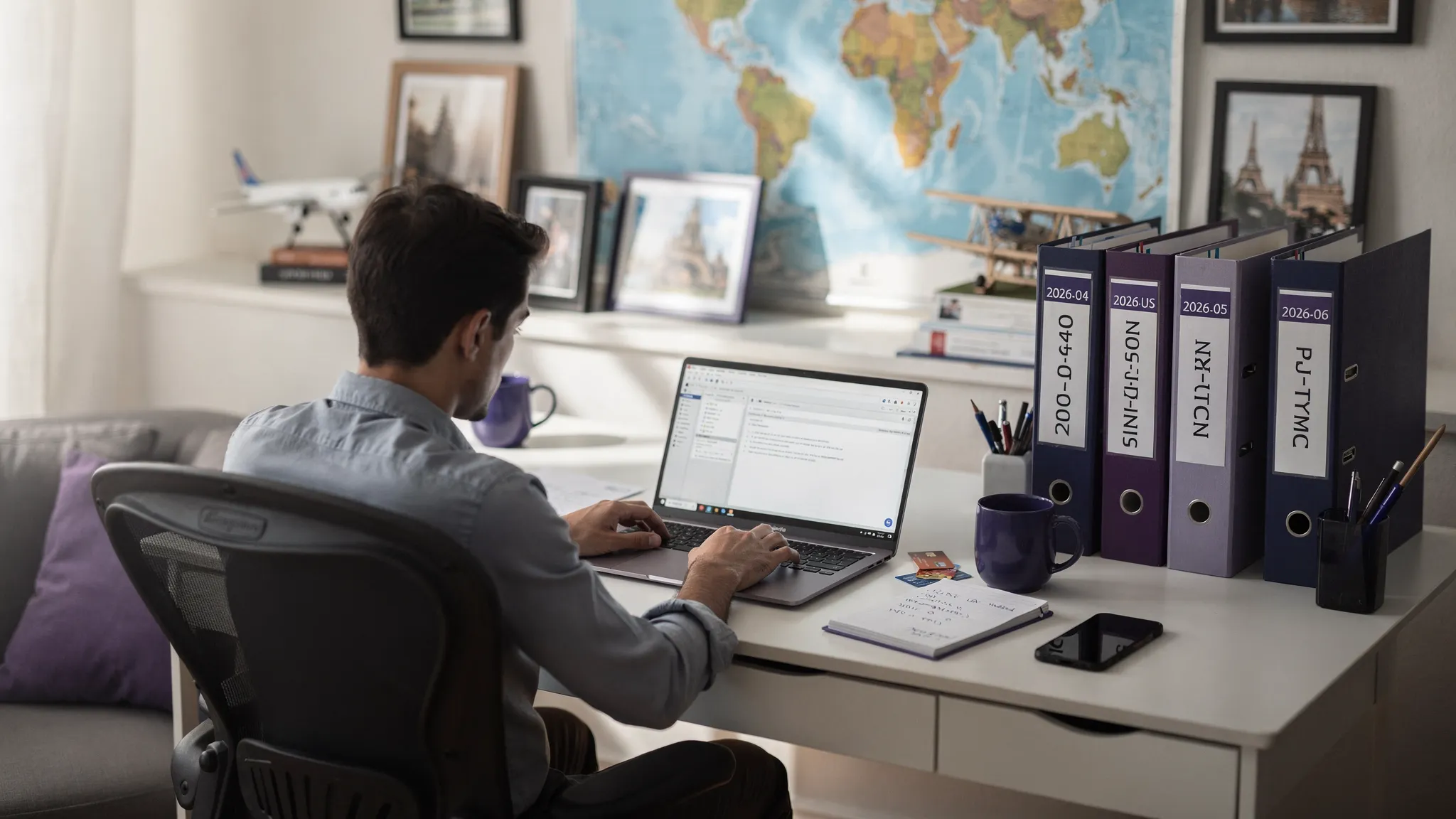 Agence de voyage à domicile: organiser son back-office sans stress